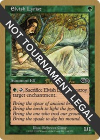 Elvish Lyrist - 1999 Matt Linde (USG), World Championship Decks