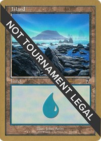Island (334) - 2001 Alex Borteh (7ED), World Championship Decks