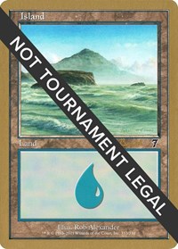 Island (333) - 2001 Alex Borteh (7ED), World Championship Decks