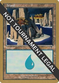 Island (332) - 2001 Alex Borteh (7ED), World Championship Decks