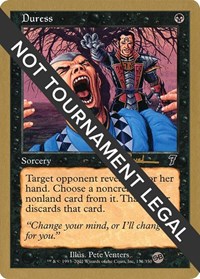 Duress - 2001 Antoine Ruel (7ED) (SB), World Championship Decks