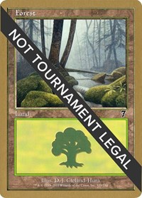 Forest (328) - 2001 Jan Tomcani (7ED), World Championship Decks
