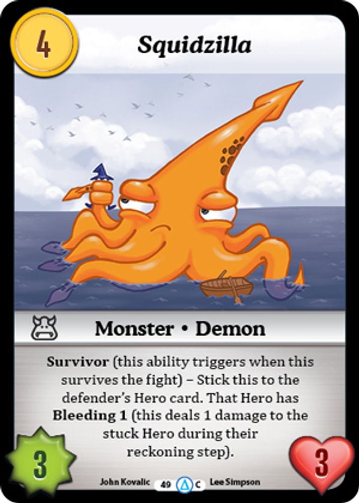 Squidzilla, Standard, front
