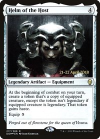 Helm of the Host, Prerelease Cards