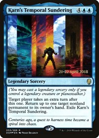 Karn's Temporal Sundering, Prerelease Cards