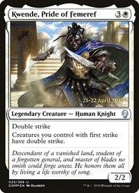 Kwende, Pride of Femeref, Prerelease Cards