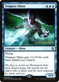 Tempest Djinn, Prerelease Cards