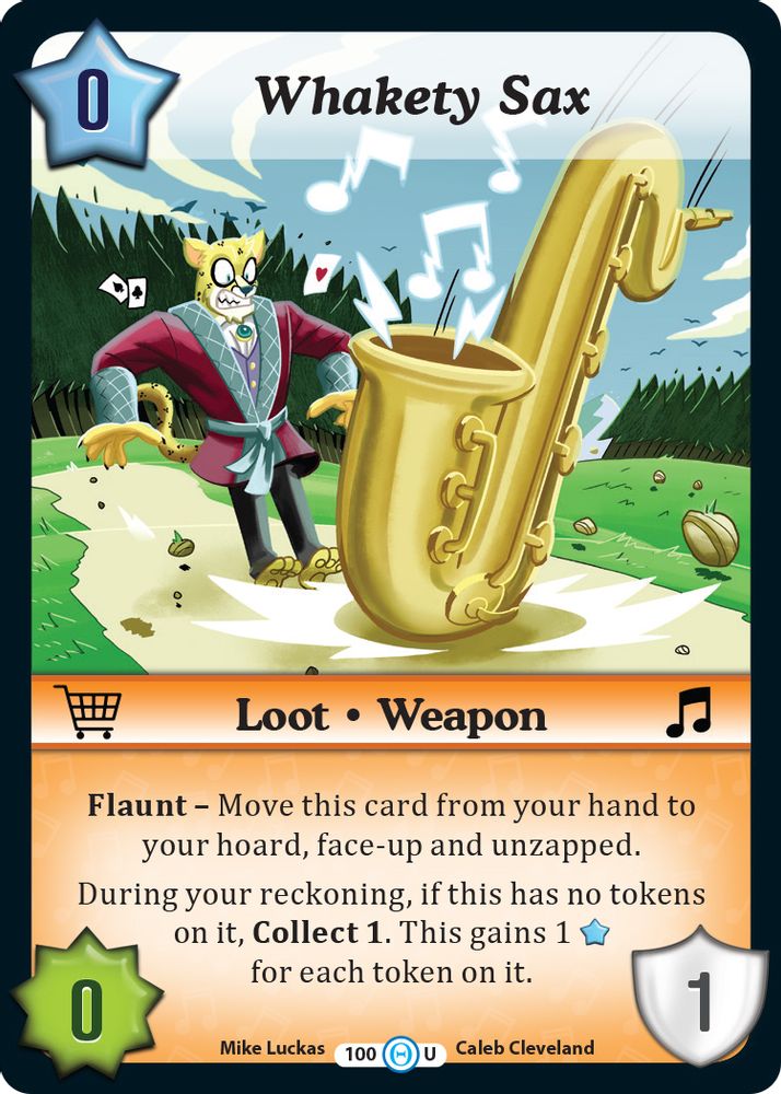 Whakety Sax, Standard, front