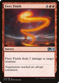 Fiery Finish, Core Set 2019