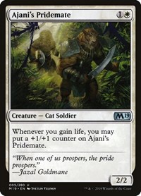 Ajani's Pridemate, Core Set 2019