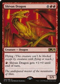 Shivan Dragon, Core Set 2019