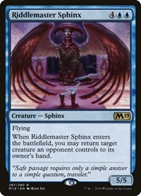 Riddlemaster Sphinx, Core Set 2019