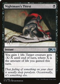 Nightmare's Thirst, Core Set 2019