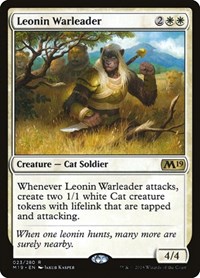 Leonin Warleader, Core Set 2019
