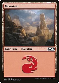 Mountain (274), Core Set 2019
