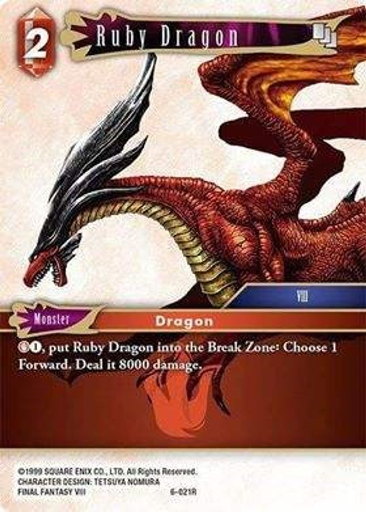 Ruby Dragon, Standard, front