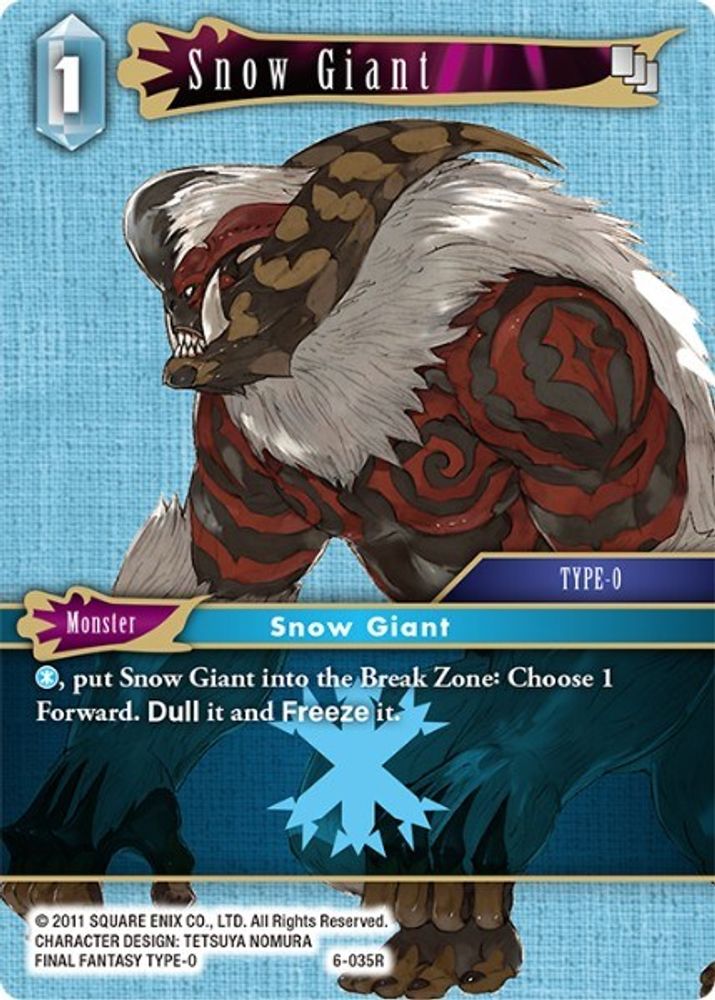 Snow Giant, Standard, front