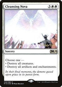 Cleansing Nova, Prerelease Cards