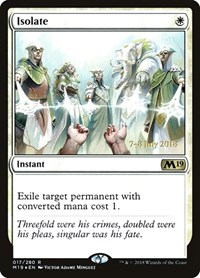 Isolate, Prerelease Cards