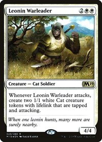 Leonin Warleader, Prerelease Cards