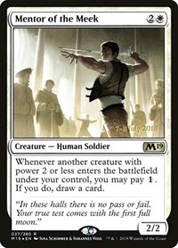 Mentor of the Meek, Prerelease Cards