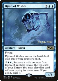 Djinn of Wishes, Prerelease Cards
