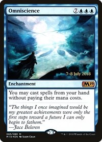 Omniscience, Prerelease Cards