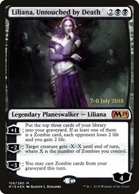Liliana, Untouched by Death, Prerelease Cards