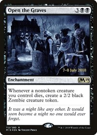 Open the Graves, Prerelease Cards