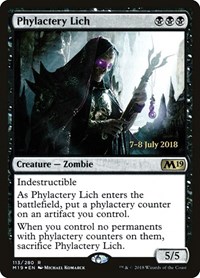 Phylactery Lich, Prerelease Cards