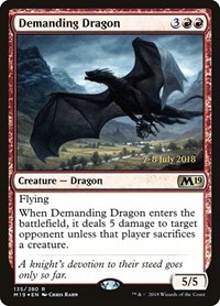 Demanding Dragon, Prerelease Cards