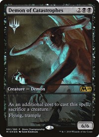 Demon of Catastrophes, Game Day & Store Championship Promos