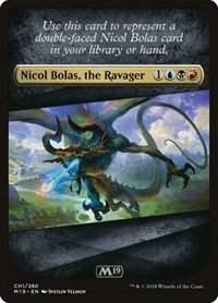 Checklist Card - Core Set 2019 (Nicol Bolas, the Ravager), Core Set 2019