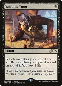 Vampiric Tutor (J18), Judge Promos
