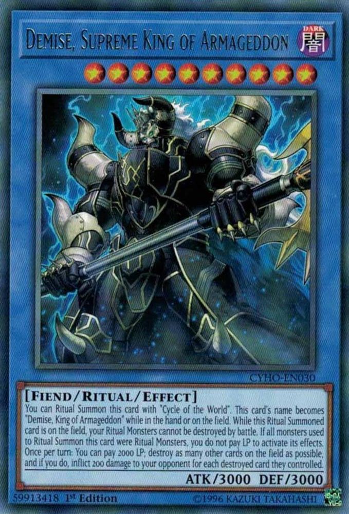 Demise, Supreme King of Armageddon, 1st-edition, front