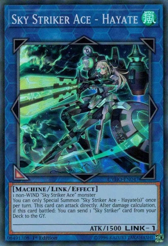 Sky Striker Ace - Hayate, 1st-edition, front