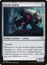 Geode Golem, Commander 2018