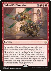 Saheeli's Directive, Commander 2018