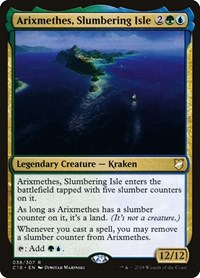 Arixmethes, Slumbering Isle, Commander 2018