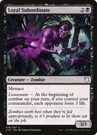 Loyal Subordinate, Commander 2018