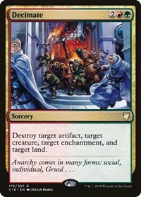 Decimate, Commander 2018