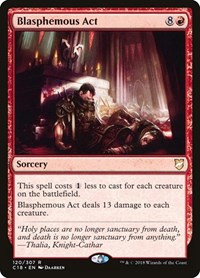 Blasphemous Act, Commander 2018