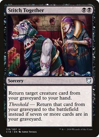 Stitch Together, Commander 2018