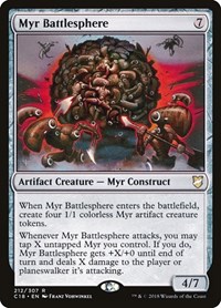Myr Battlesphere, Commander 2018