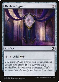 Orzhov Signet, Commander 2018