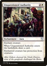 Unquestioned Authority, Commander 2018