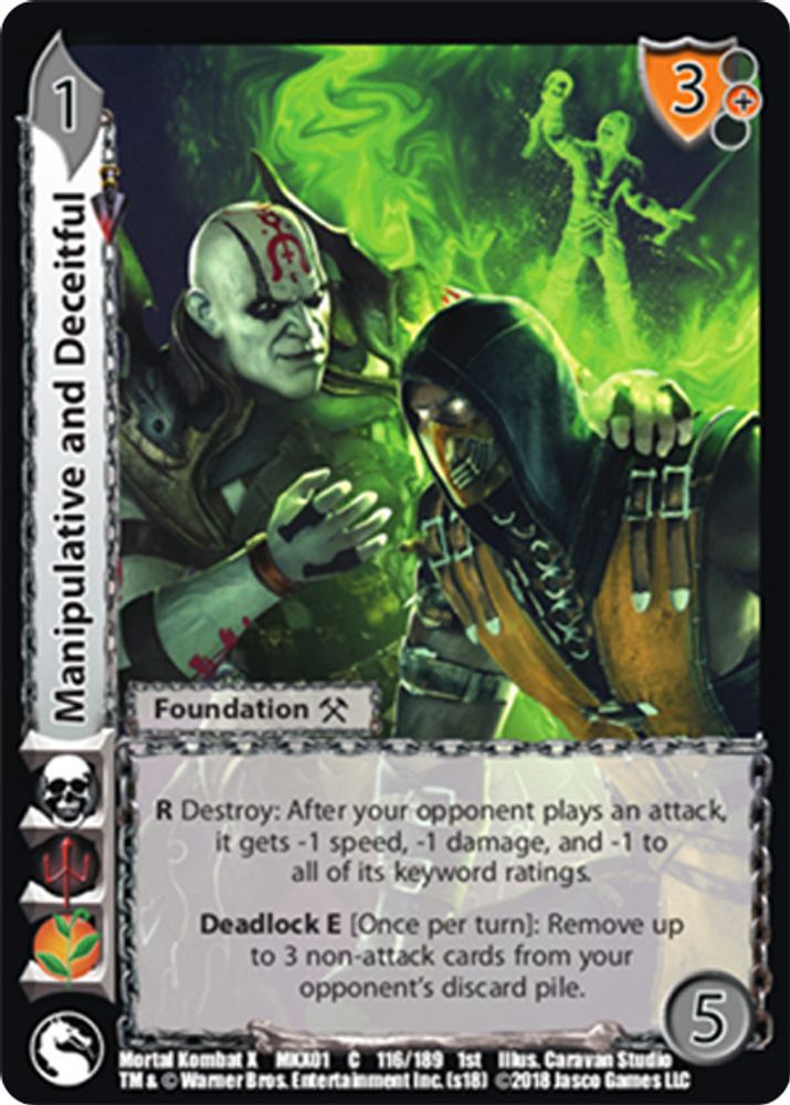 Manipulative and Deceitful, Standard, front