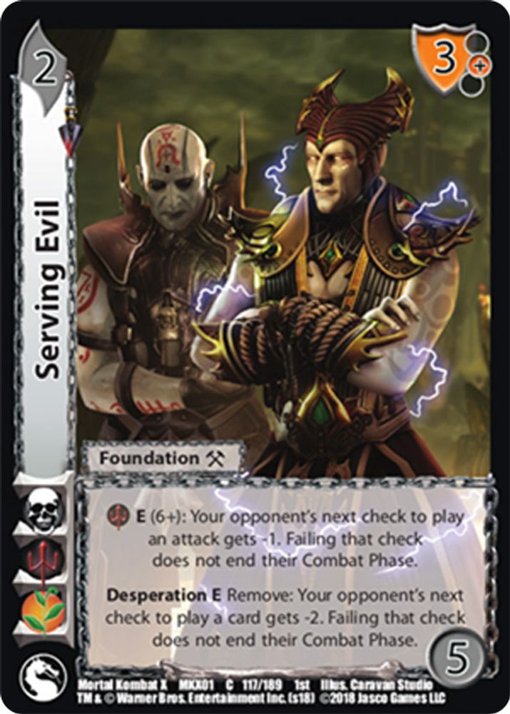 Serving Evil, Standard, front