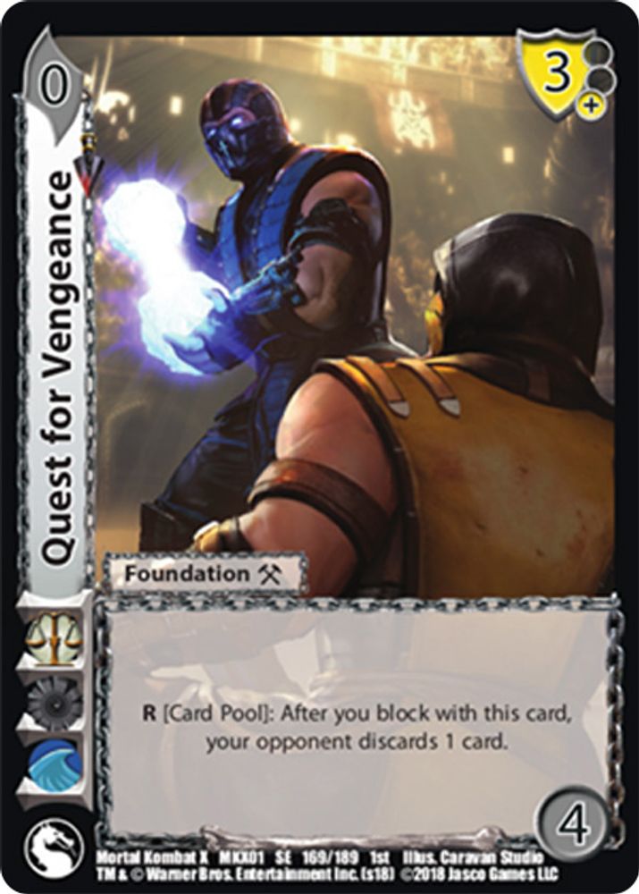 Quest for Vengeance, Standard, front