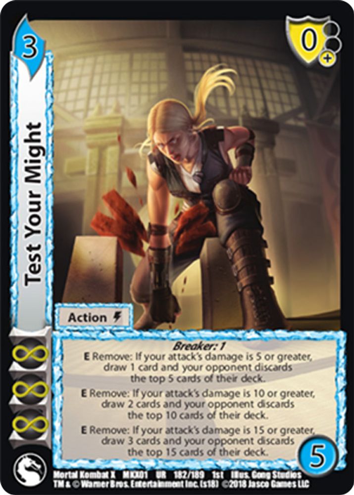 Test Your Might, Standard, front